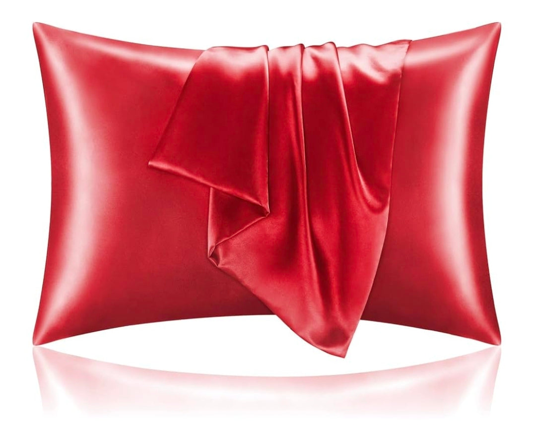 Luxury Satin Pillowcases 2 Pack – Super Soft, Frizz-Free Hair & Smooth Skin